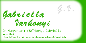 gabriella varkonyi business card